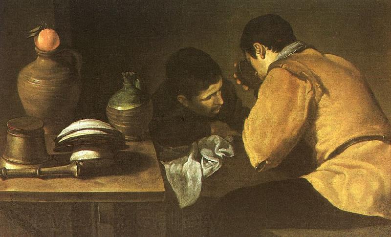 Diego Velazquez Two Men at a Table Spain oil painting art
